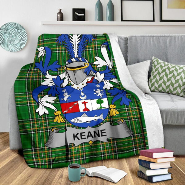 Ireland Premium Blanket - Keane or O'Cahan Ireland Blanket Irish National Tartan - Image 3