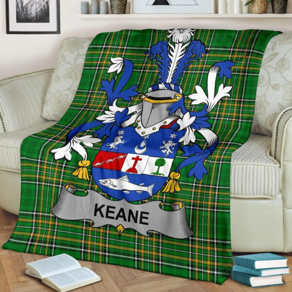 Ireland Premium Blanket - Keane or O'Cahan Ireland Blanket Irish National Tartan - Image 2