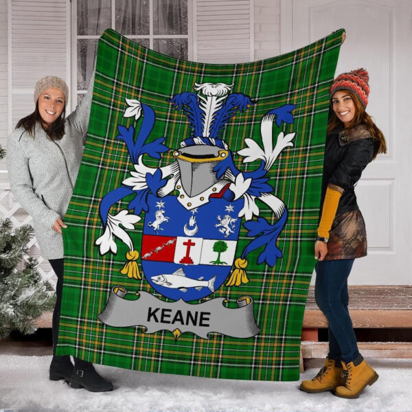 Ireland Premium Blanket - Keane or O'Cahan Ireland Blanket Irish National Tartan - Image 6