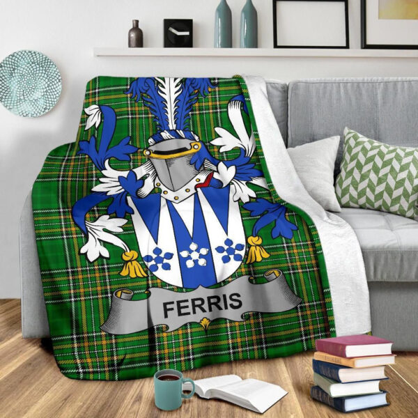 Ireland Premium Blanket - Ferris Ireland Blanket Irish National Tartan - Image 3