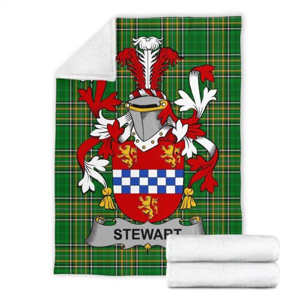 Ireland Premium Blanket - Stewart Ireland Blanket Irish National Tartan - Image 7