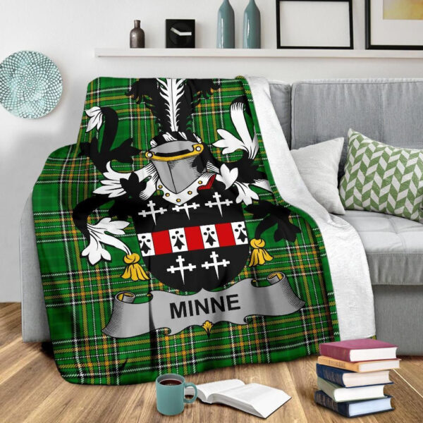 Ireland Premium Blanket - Minne Ireland Blanket Irish National Tartan - Image 3