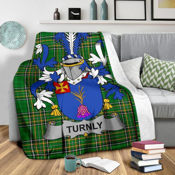 Ireland Premium Blanket - Turnly or Turnley Ireland Blanket Irish National Tartan - Image 3