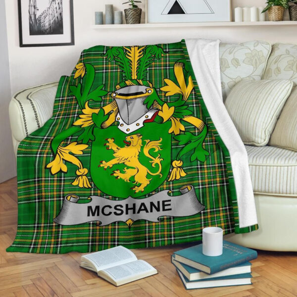 Ireland Premium Blanket - Shane or McShane Ireland Blanket Irish National Tartan