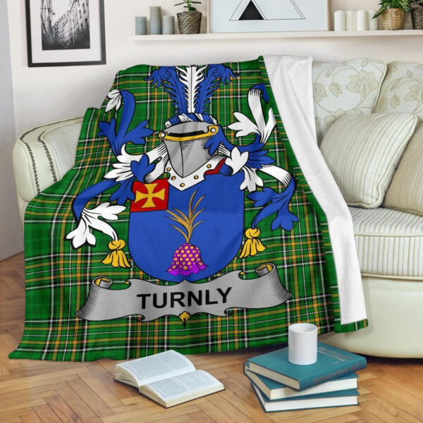 Ireland Premium Blanket - Turnly or Turnley Ireland Blanket Irish National Tartan