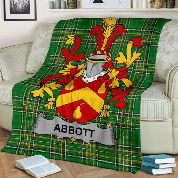 Ireland Premium Blanket - Abbott Ireland Blanket Irish National Tartan - Image 3