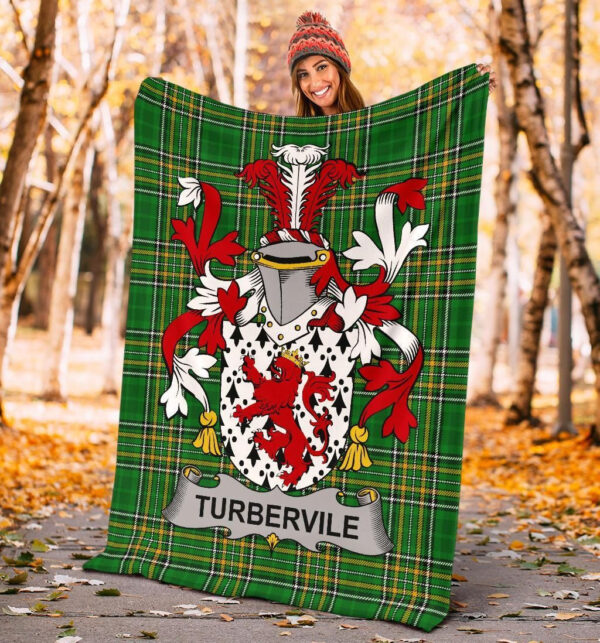 Ireland Premium Blanket - Tubervile or Tuberville Ireland Blanket Irish National Tartan - Image 4