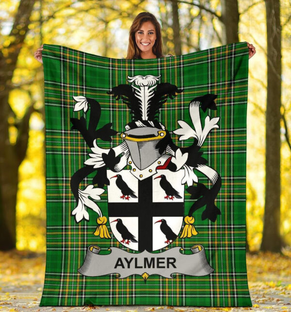 Ireland Premium Blanket - Aylmer Ireland Blanket Irish National Tartan - Image 5