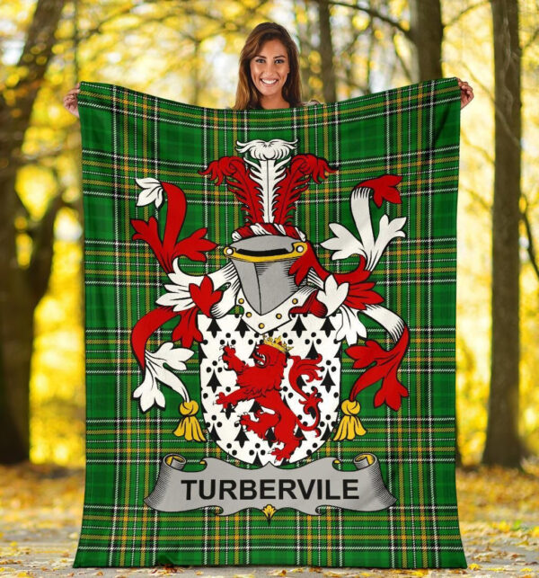 Ireland Premium Blanket - Tubervile or Tuberville Ireland Blanket Irish National Tartan - Image 5