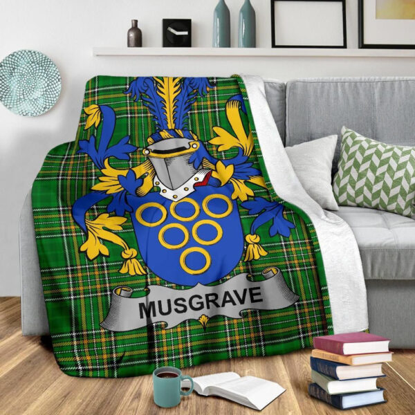 Ireland Premium Blanket - Musgrave Ireland Blanket Irish National Tartan - Image 3