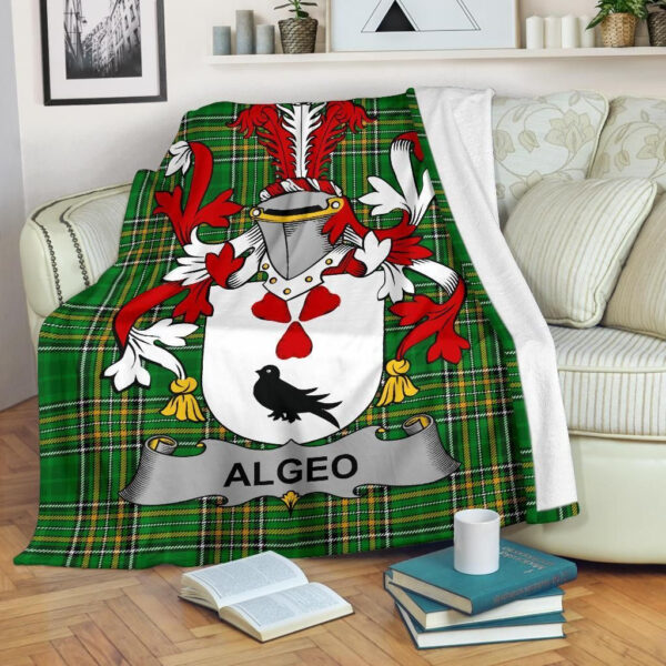 Ireland Premium Blanket - Algeo Ireland Blanket Irish National Tartan