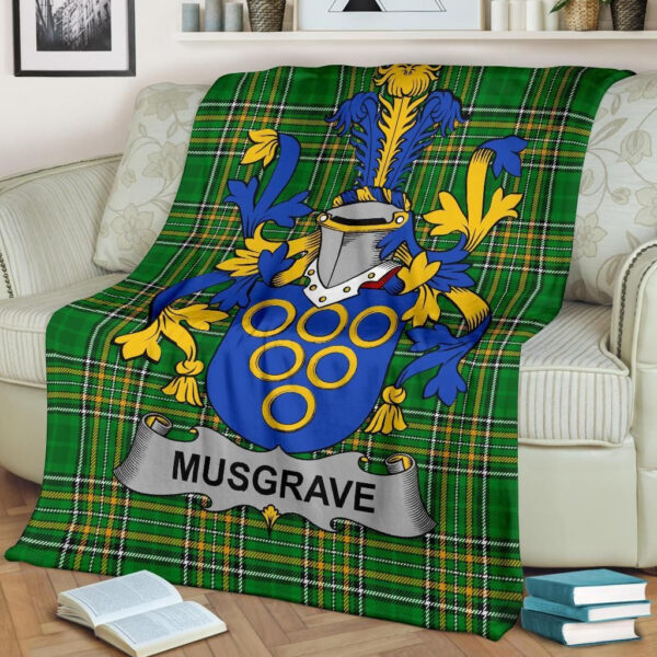 Ireland Premium Blanket - Musgrave Ireland Blanket Irish National Tartan - Image 2