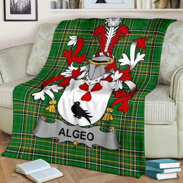 Ireland Premium Blanket - Algeo Ireland Blanket Irish National Tartan - Image 2