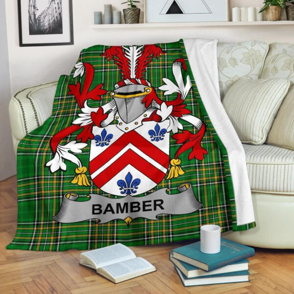 Ireland Premium Blanket - Bamber Ireland Blanket Irish National Tartan