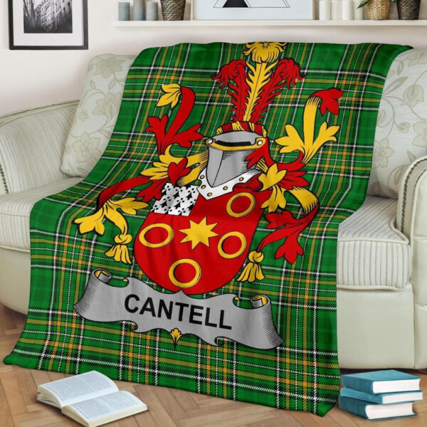 Ireland Premium Blanket - Cantell Ireland Blanket Irish National Tartan - Image 2