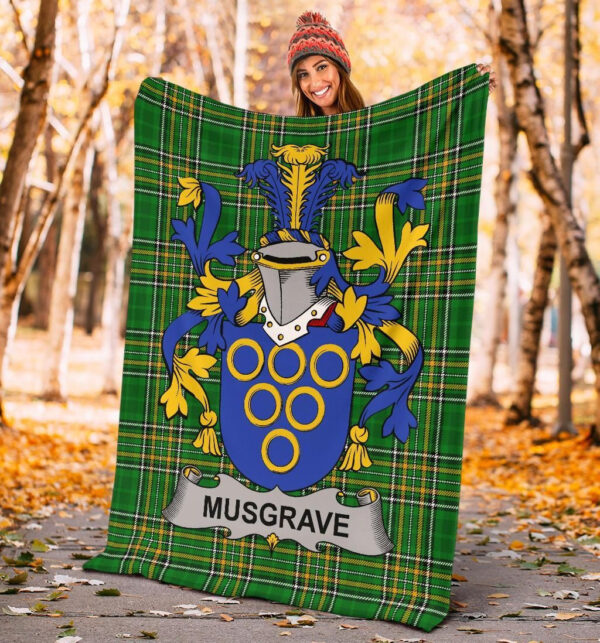 Ireland Premium Blanket - Musgrave Ireland Blanket Irish National Tartan - Image 4