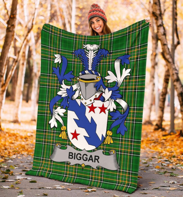 Ireland Premium Blanket - Biggar Ireland Blanket Irish National Tartan - Image 4