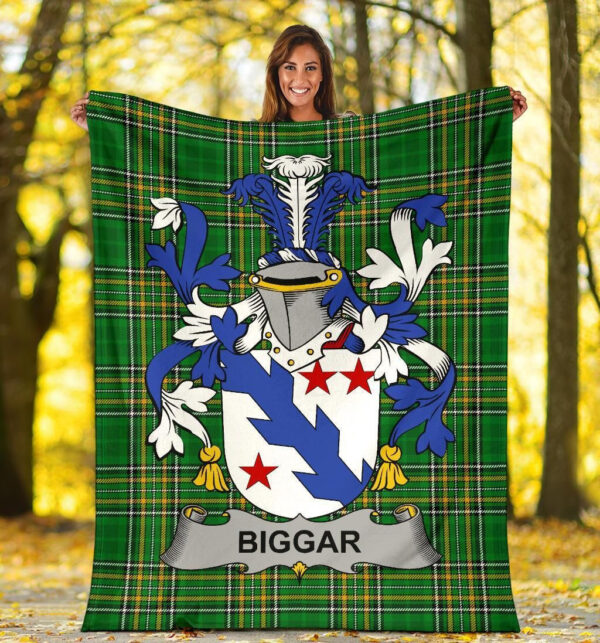 Ireland Premium Blanket - Biggar Ireland Blanket Irish National Tartan - Image 5