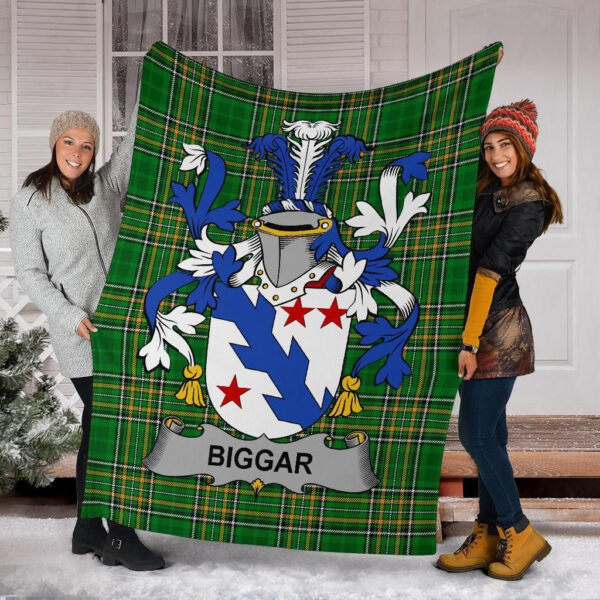 Ireland Premium Blanket - Biggar Ireland Blanket Irish National Tartan - Image 6