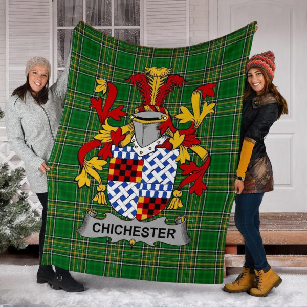 Ireland Premium Blanket - Chichester Ireland Blanket Irish National Tartan - Image 6