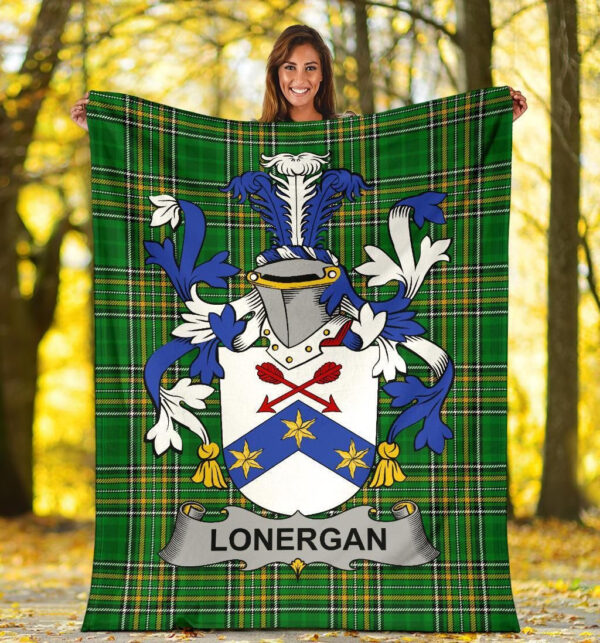 Ireland Premium Blanket - Lonergan or O'Lonergan Ireland Blanket Irish National Tartan - Image 5