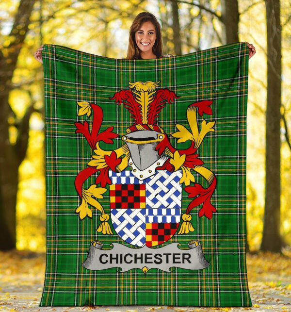 Ireland Premium Blanket - Chichester Ireland Blanket Irish National Tartan - Image 5