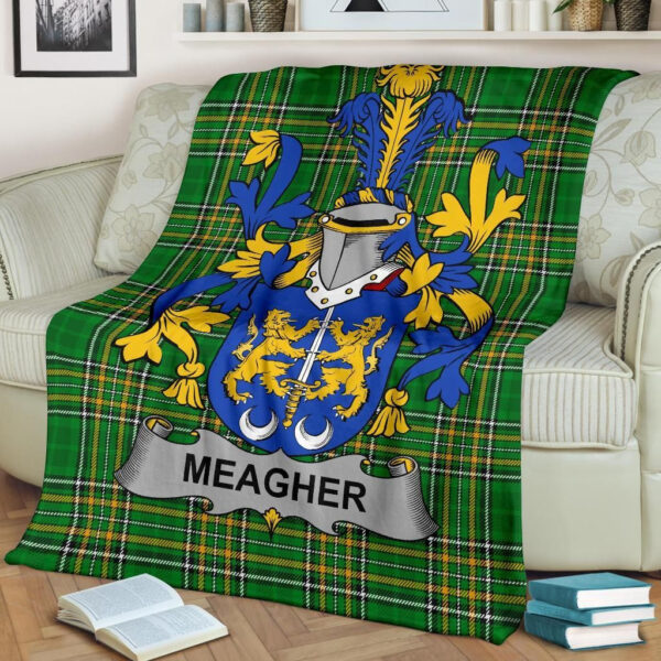 Ireland Premium Blanket - Meagher or O'Maher Ireland Blanket Irish National Tartan - Image 2