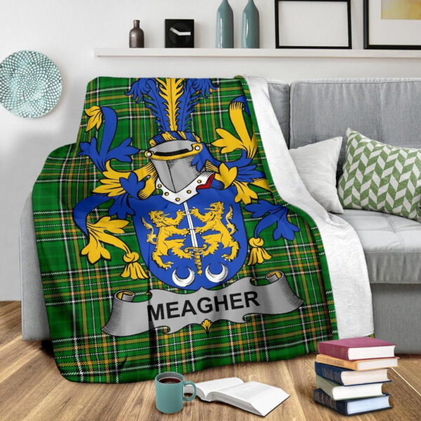 Ireland Premium Blanket - Meagher or O'Maher Ireland Blanket Irish National Tartan - Image 3