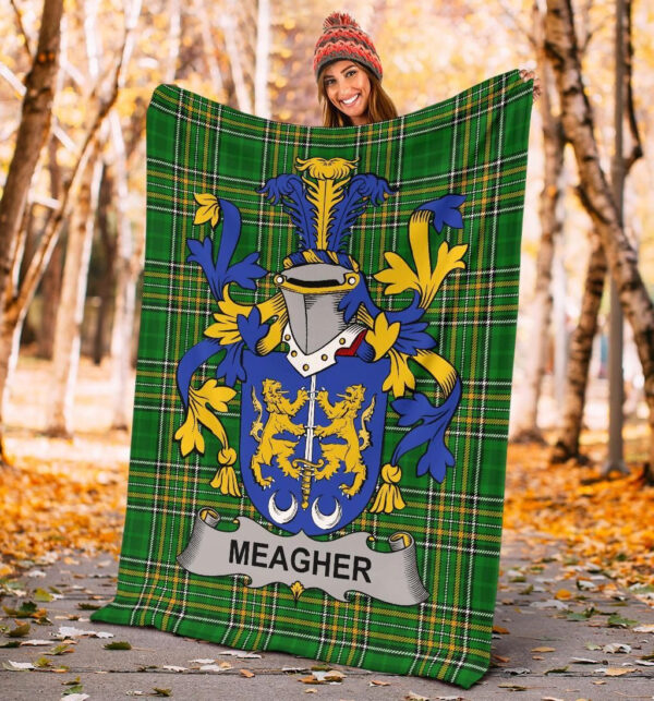 Ireland Premium Blanket - Meagher or O'Maher Ireland Blanket Irish National Tartan - Image 4