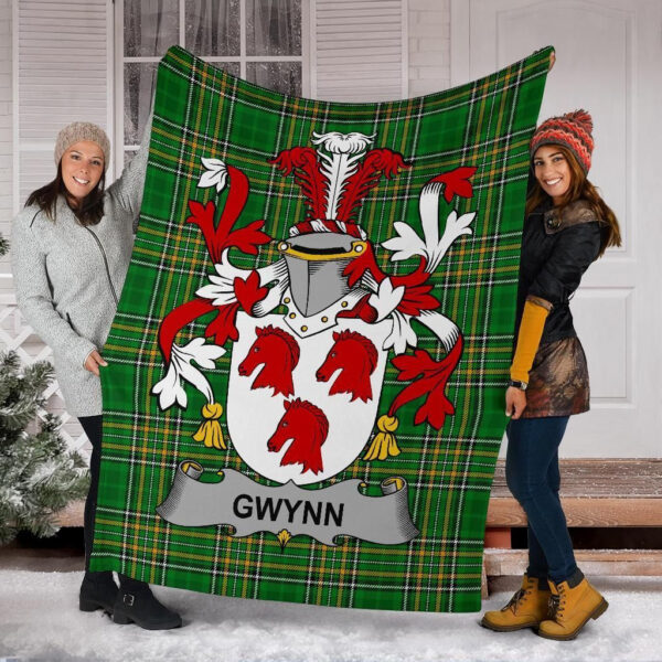 Ireland Premium Blanket - Gwynn Ireland Blanket Irish National Tartan - Image 5