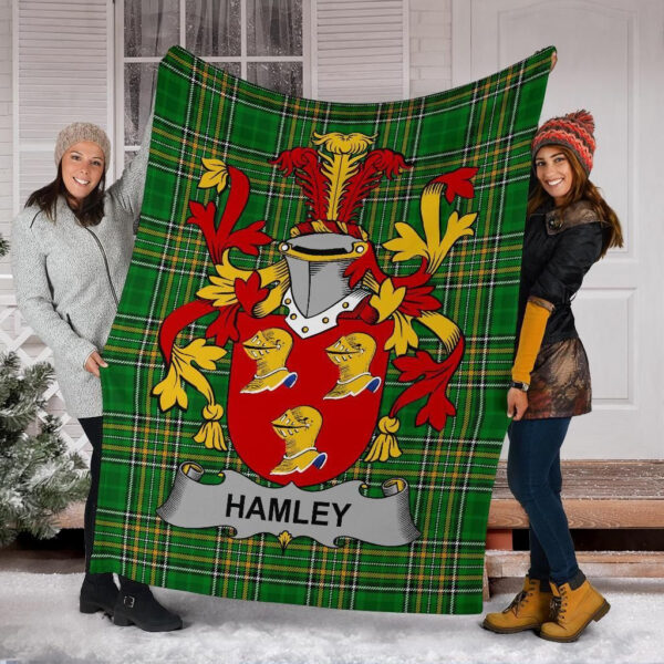 Ireland Premium Blanket - Hamley Ireland Blanket Irish National Tartan - Image 6