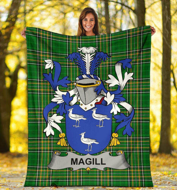 Ireland Premium Blanket - Magill Ireland Blanket Irish National Tartan - Image 5