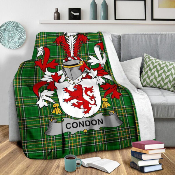 Ireland Premium Blanket - Condon Ireland Blanket Irish National Tartan - Image 3