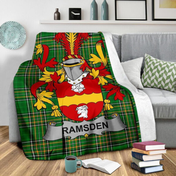 Ireland Premium Blanket - Ramsden Ireland Blanket Irish National Tartan - Image 3