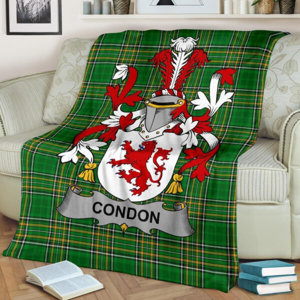 Ireland Premium Blanket - Condon Ireland Blanket Irish National Tartan - Image 2