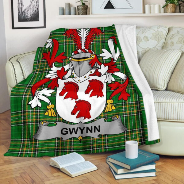 Ireland Premium Blanket - Gwynn Ireland Blanket Irish National Tartan