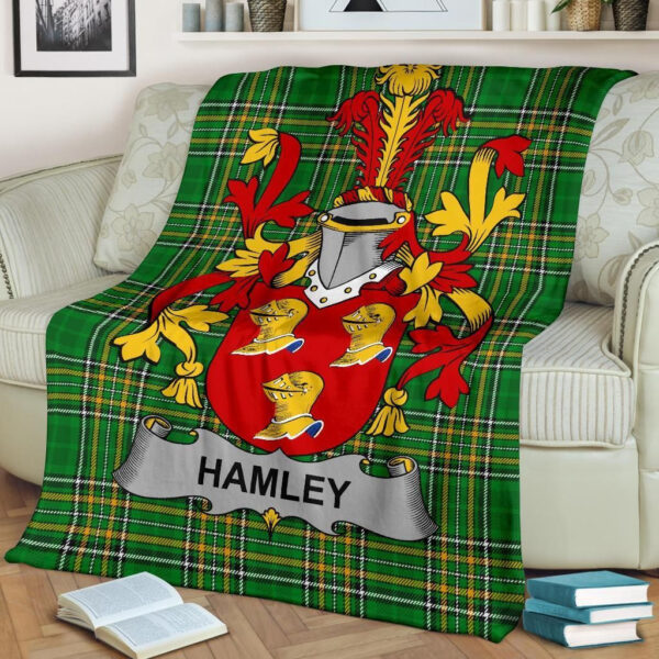 Ireland Premium Blanket - Hamley Ireland Blanket Irish National Tartan - Image 2