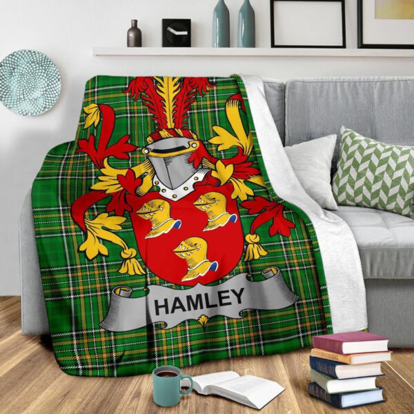 Ireland Premium Blanket - Hamley Ireland Blanket Irish National Tartan - Image 3