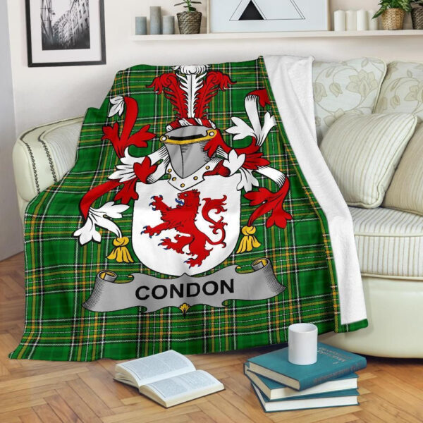 Ireland Premium Blanket - Condon Ireland Blanket Irish National Tartan