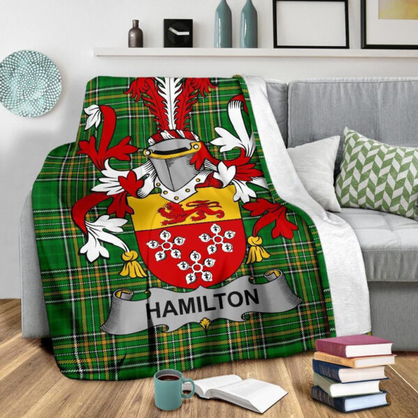 Ireland Premium Blanket - Hamilton Ireland Blanket Irish National Tartan - Image 3