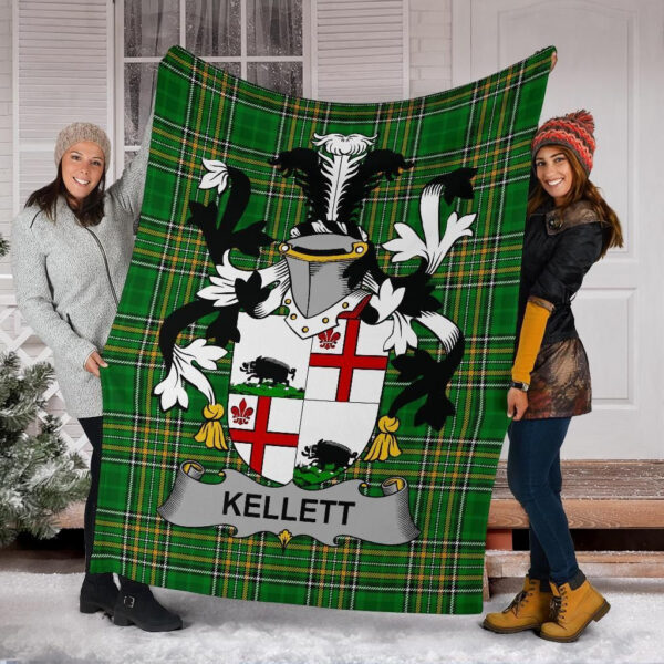 Ireland Premium Blanket - Kellett Ireland Blanket Irish National Tartan - Image 6