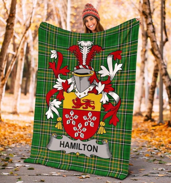 Ireland Premium Blanket - Hamilton Ireland Blanket Irish National Tartan - Image 4