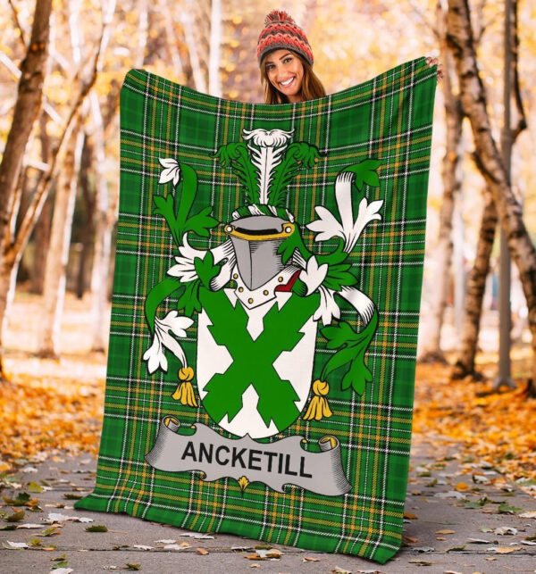 Ireland Premium Blanket - Ancketill Ireland Blanket Irish National Tartan - Image 4