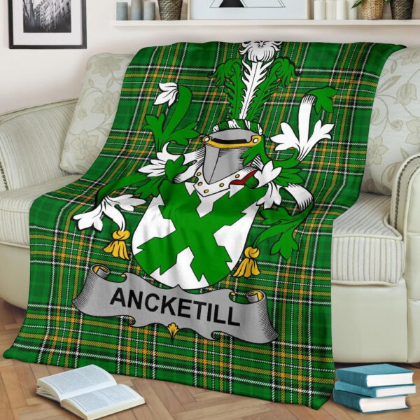 Ireland Premium Blanket - Ancketill Ireland Blanket Irish National Tartan - Image 2