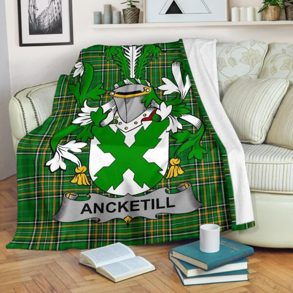 Ireland Premium Blanket - Ancketill Ireland Blanket Irish National Tartan