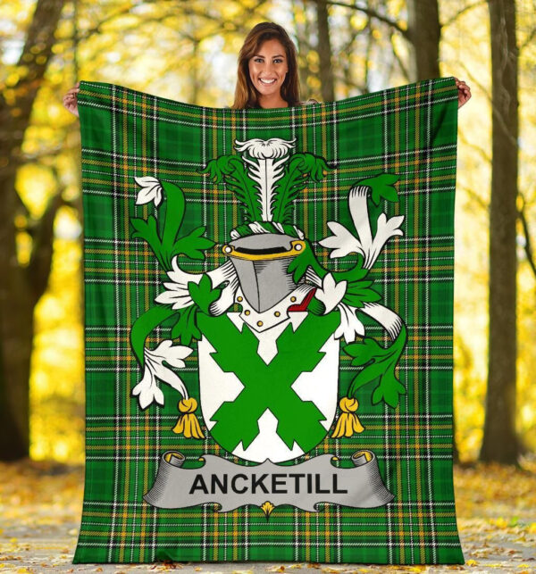 Ireland Premium Blanket - Ancketill Ireland Blanket Irish National Tartan - Image 5