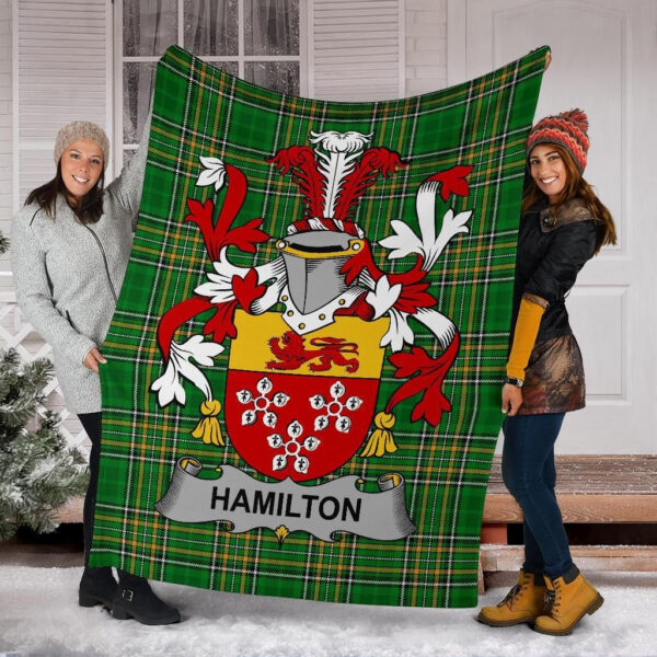 Ireland Premium Blanket - Hamilton Ireland Blanket Irish National Tartan - Image 6