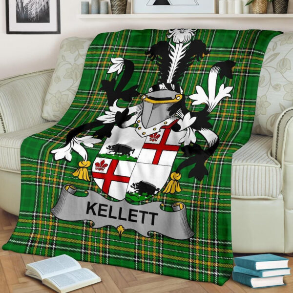 Ireland Premium Blanket - Kellett Ireland Blanket Irish National Tartan - Image 2