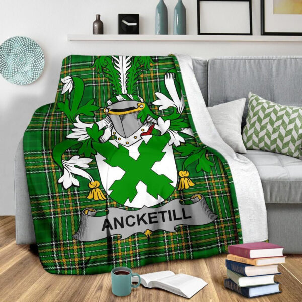 Ireland Premium Blanket - Ancketill Ireland Blanket Irish National Tartan - Image 3