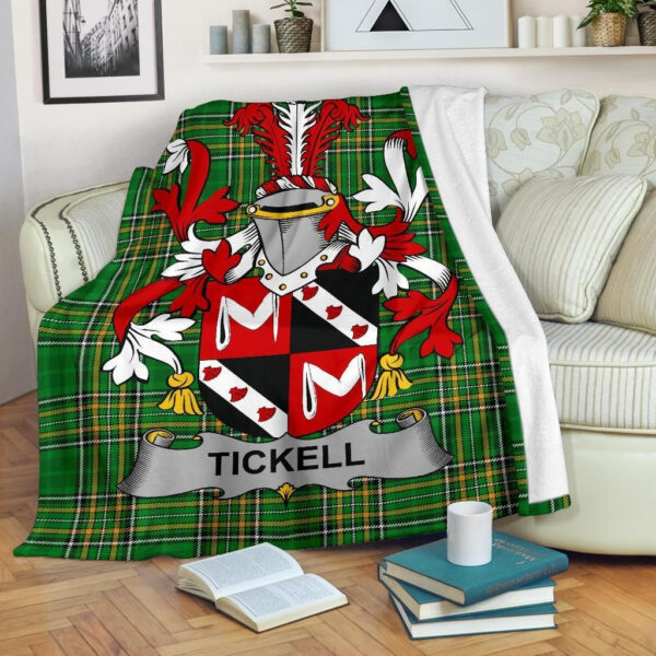 Ireland Premium Blanket - Tickell Ireland Blanket Irish National Tartan